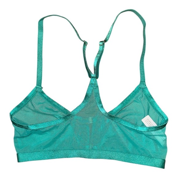 Auden Mesh Jade Unlined Racerback Bralette, XS - Picture 4 of 7